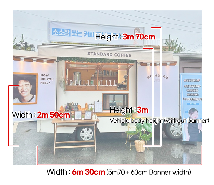 Coffee Truck Size